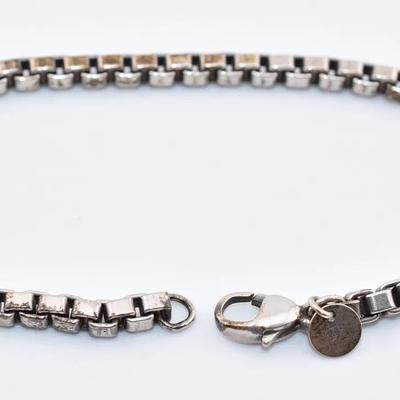 David Yurman - Sterling Silver Box Chain Bracelet