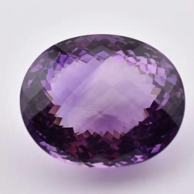 Massive 132.6 Carat Natural Unheated Oval Amethyst - VVS