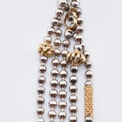 Lagos Caviar - Sterling Silver & 18K Yellow Gold Tassel Pendant