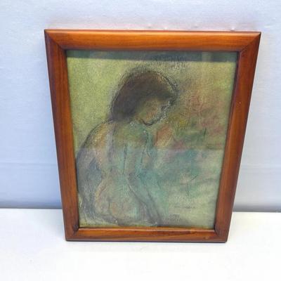 Signed Original Pastel Drawing