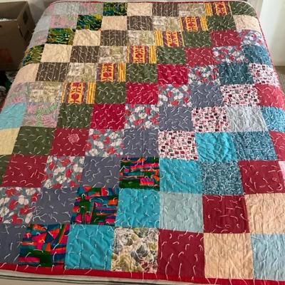 Hand Made Patchwork Quilt 