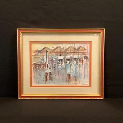 Watercolor ‘Fisherman’s Wharf’ by Rosemary Tapia