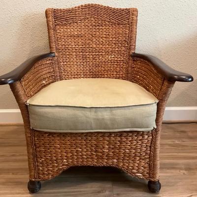 Pier 1 Wicker Arm Chair