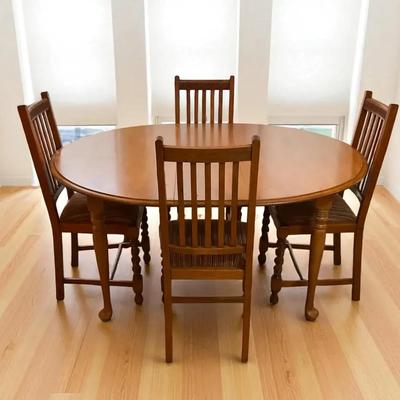 Solid Wood Dining Table And Chairs