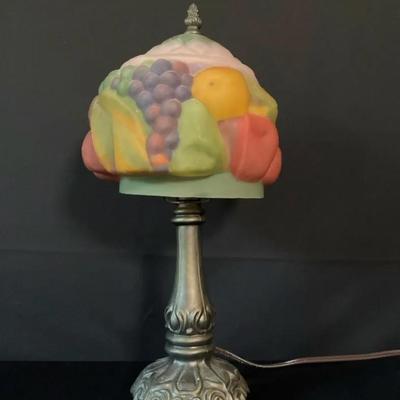Reproduction With Pairpoint Puffy Table Lamp 