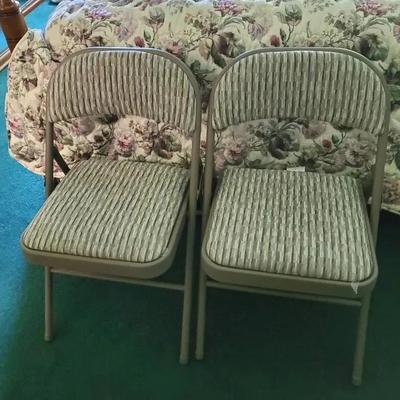 (2) Samsonite Padded Folding Chairs