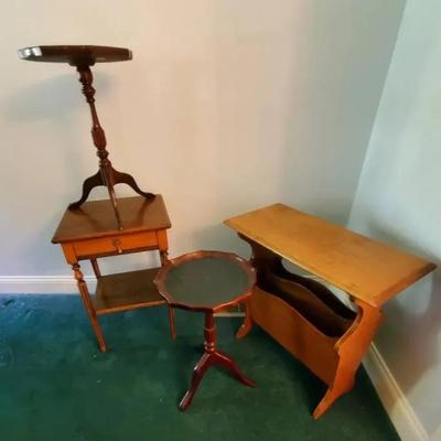 (4) Vintage Side Tables