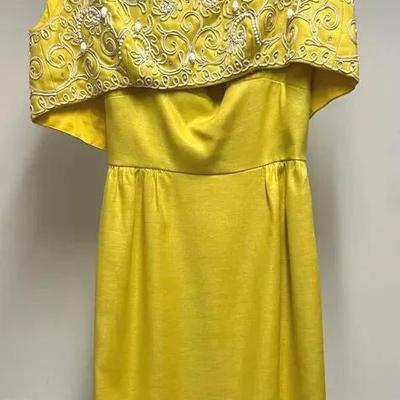 Vintage Yellow Dress