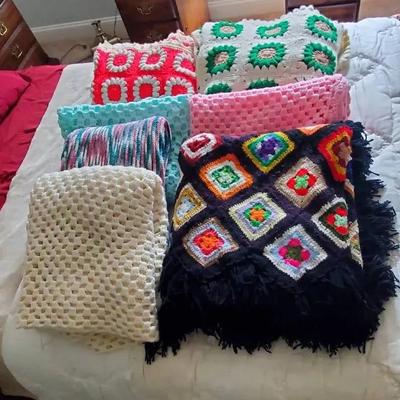 (7) Handmade Afghans 