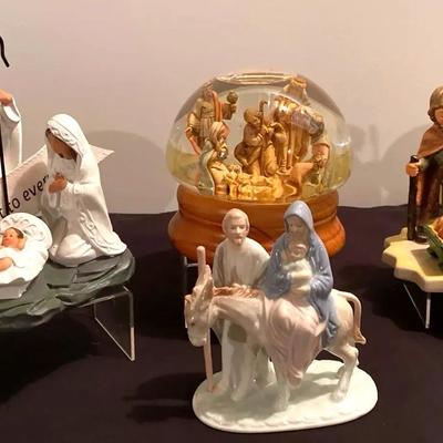 (4) Unique Nativity Scenes 