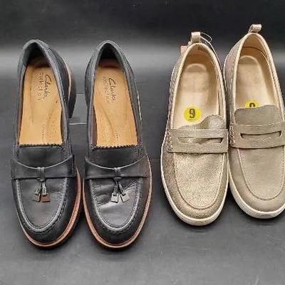 (2) Pairs of Women's Loafers- 9/9.5