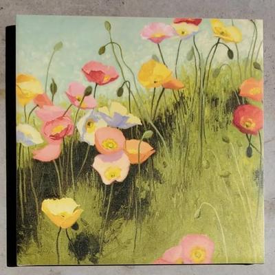 Colorful Poppies Print on Canvas