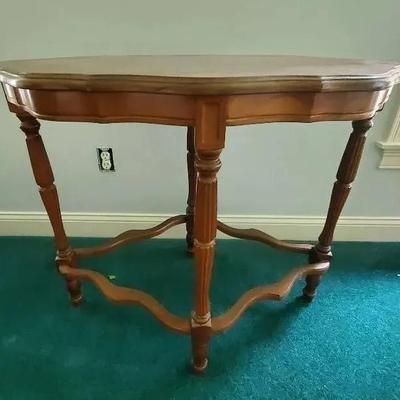 Fancy Oval Side Table