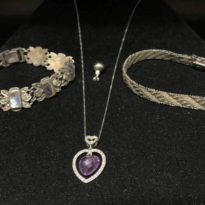 Ct680v silver gold & diamonds jewelry