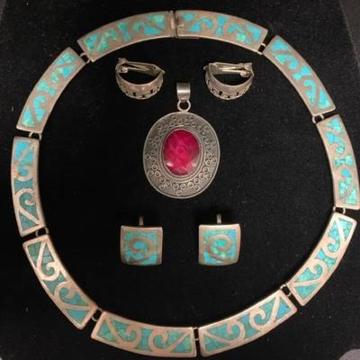 Ct691v 925 turquoise jewelry