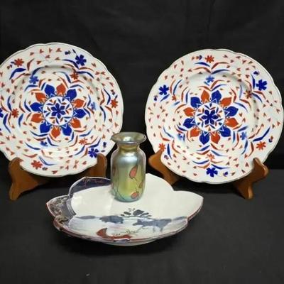 St113 imari porcelain plates and more