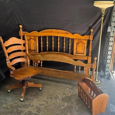 Ct621 maple wood bed set