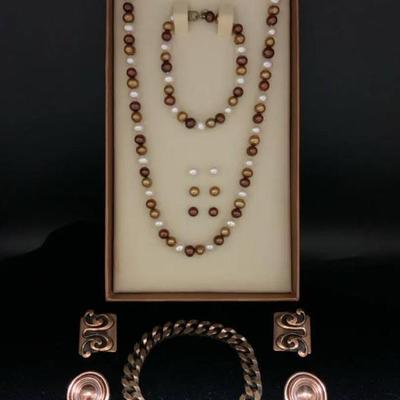 Ct689v copper tones jewelry