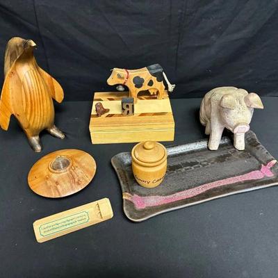 Ct713 wood decor collection ceramic tray