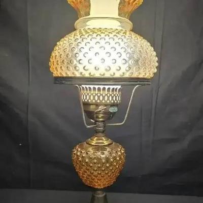 Ct614 amber hurricane lamp