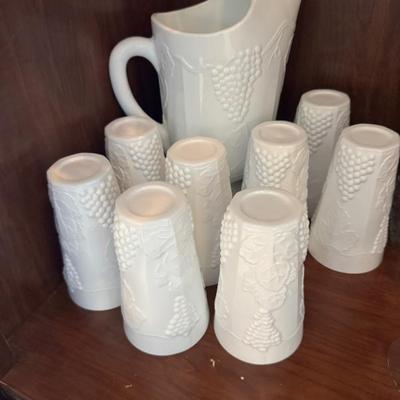 MLK GLASS PITCHER AND GLASSES SET