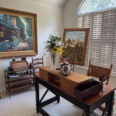 Vintage tables and desks