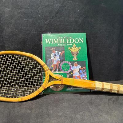 Pat 1928 spaulding mary browne racket 1991 official wimbledon annual