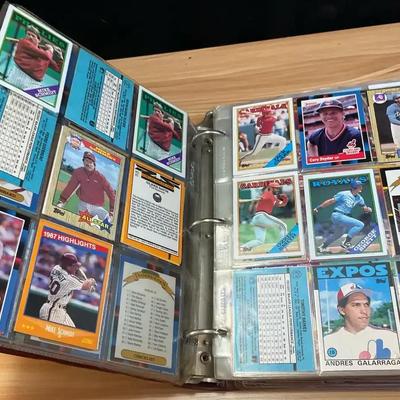 Vintage baseball cards circa 1980s