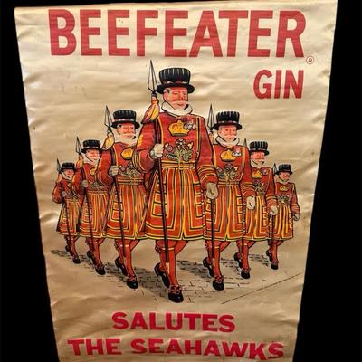 Beefeater gin banner saluting the seattle seahawks