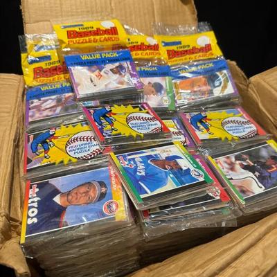 1989 donruss baseball puzzle and card strips open case