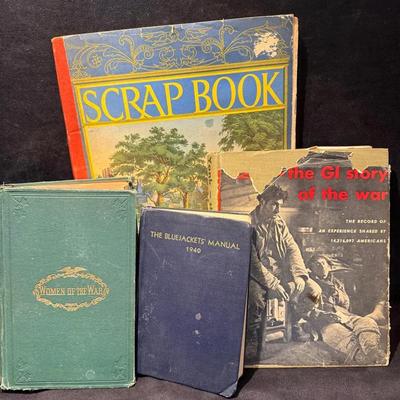 1940 navy bluejackets manual women of the war, gi story & scrapbook