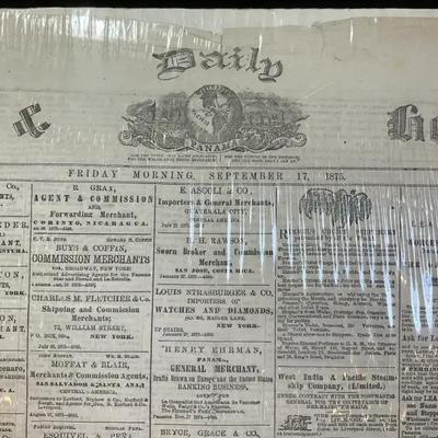 1875 newspaper the panama star and herald"