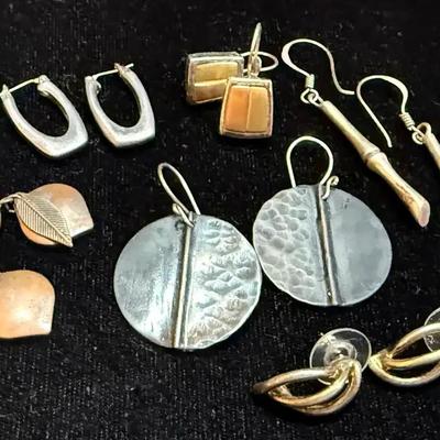 Six pairs of earrings