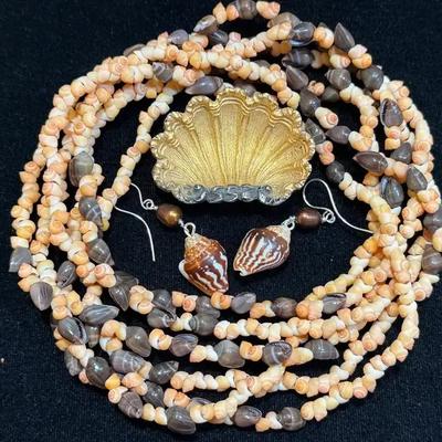 Shell theme jewelry small trinket dish