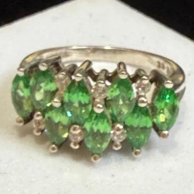 Sterling cluster ring