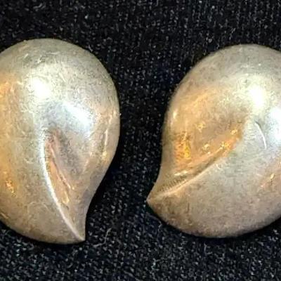 Sterling clip earrings