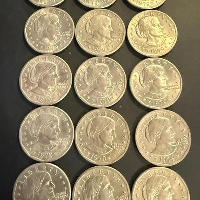 Susan b anthony 1979b 1979p coins