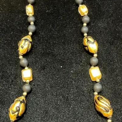 Lampwork bead necklace
