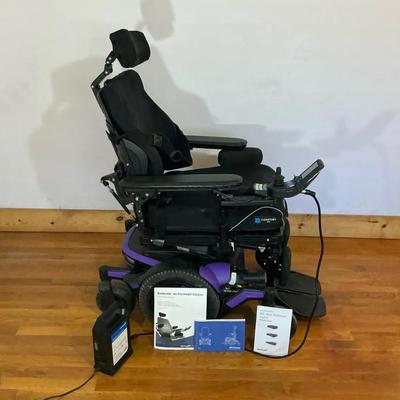 Purple Permobil M3 Corpus Mobility Chair