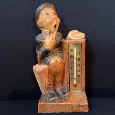 Vintage Figurine Thermometer 