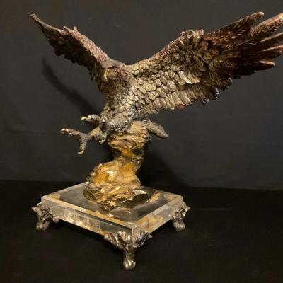 Bald Eagle On Elevated Base