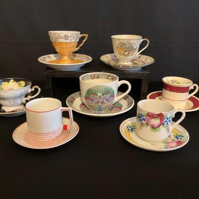 China Tea & Demitasse Cups And Saucers Lot #1