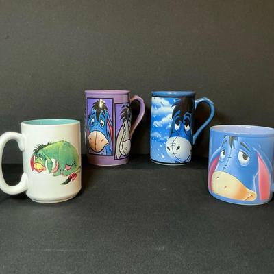 Disney Store Eeyore Collectible Mugs