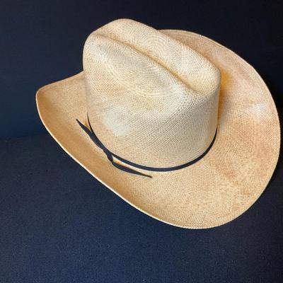 Vintage Western Cowboy Straw Hat