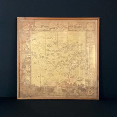 Reproduction Of An Historical Map Of Texas