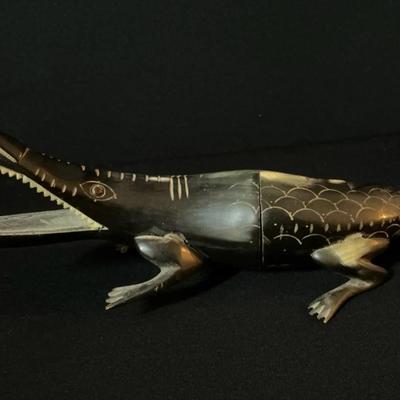 Hand Carved Crocodile