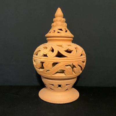Handcarved Terracotta Lantern