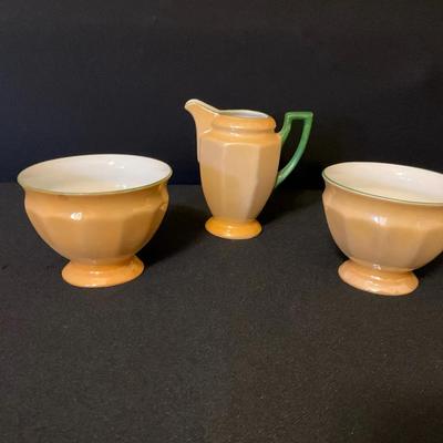 P.A.L.T. Lusterware Sugar And Creamers