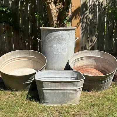 Galvanized Steel Tub Collecting 