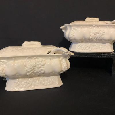2 Vintage Electric Gravy Boat Warmer